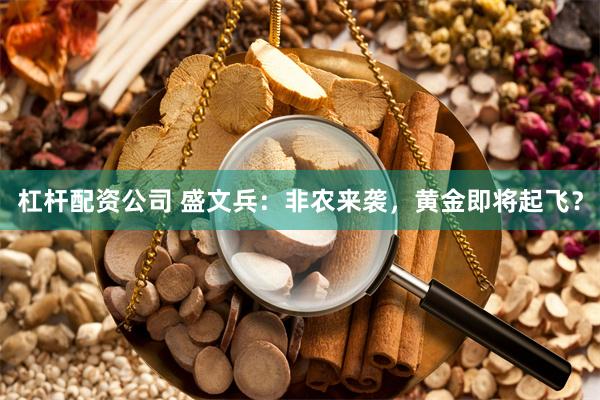 杠杆配资公司 盛文兵：非农来袭，黄金即将起飞？