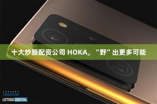 十大炒股配资公司 HOKA，“野”出更多可能