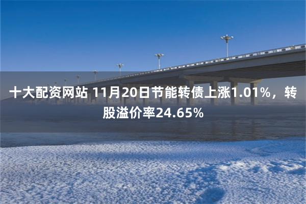 十大配资网站 11月20日节能转债上涨1.01%，转股溢价率24.65%